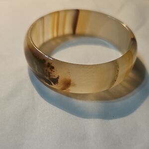 Elegant Bakelite Brown Bangle Bracelet